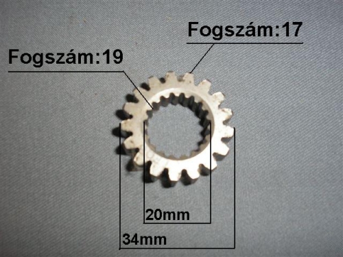 Quad / dirt bike váltó fogaskerék