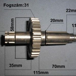 váltó fogaskerék tengely