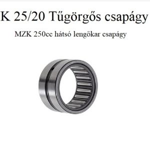 Mikilon MZK dirt bike 250cc hátsó lengőkar csapágy NK25/20