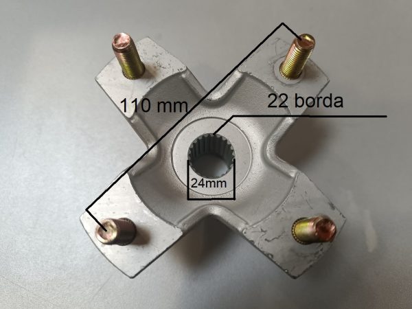 Quad hátsó bordás, ricnis kerékagy